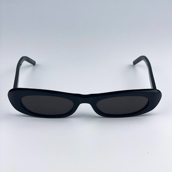 Saint Laurent SL557 SHADE 001 Sunglasses Black Grey Oval Women main image 4